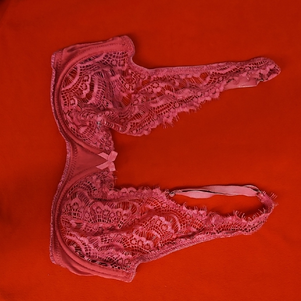 Pink Lace Supportive Bra Intimates
